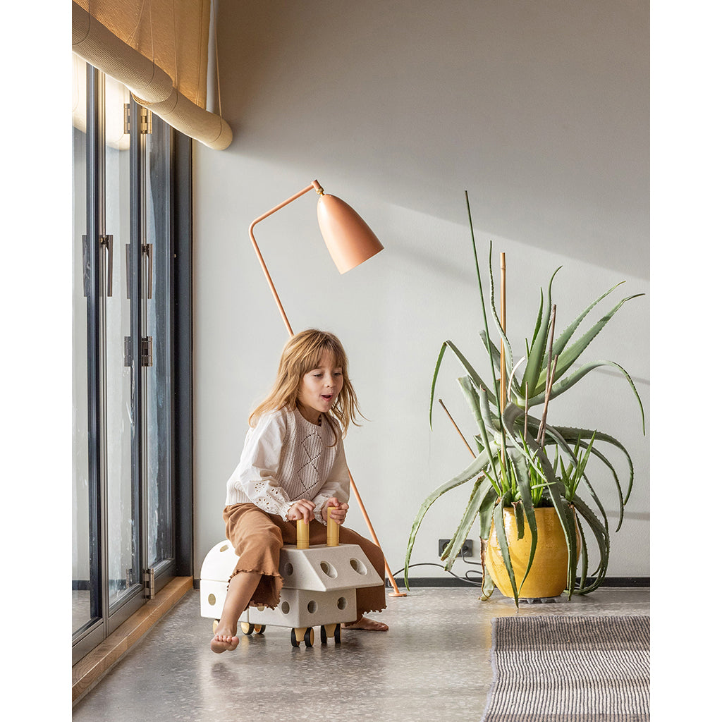 Modu Foam Construction Toy, Explorer Set, 20 Pieces – Sand Grey / Honey Yellow