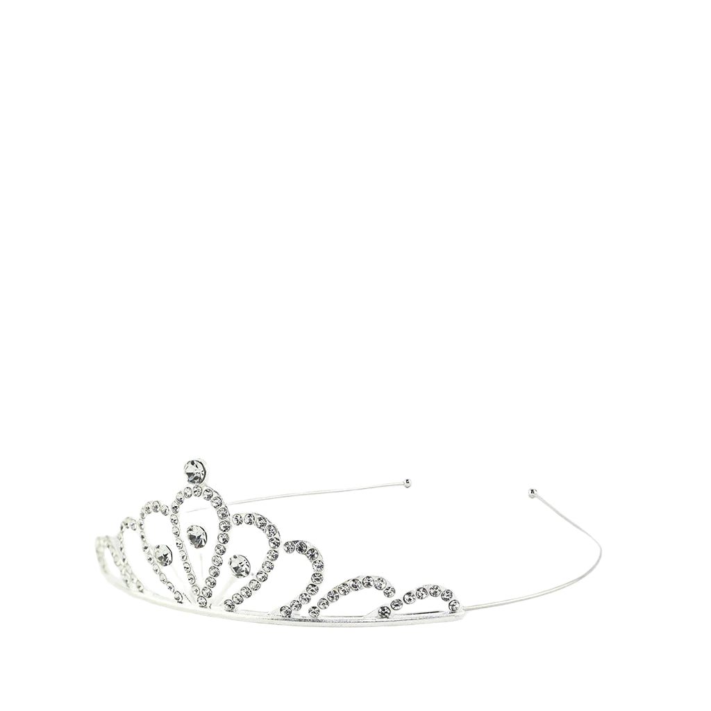 Den goda fen Headband with Diadem, Silver Rhinestone Tiara