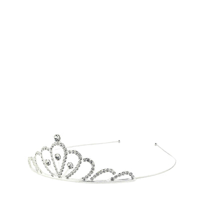 Den goda fen Headband with Diadem, Silver Rhinestone Tiara