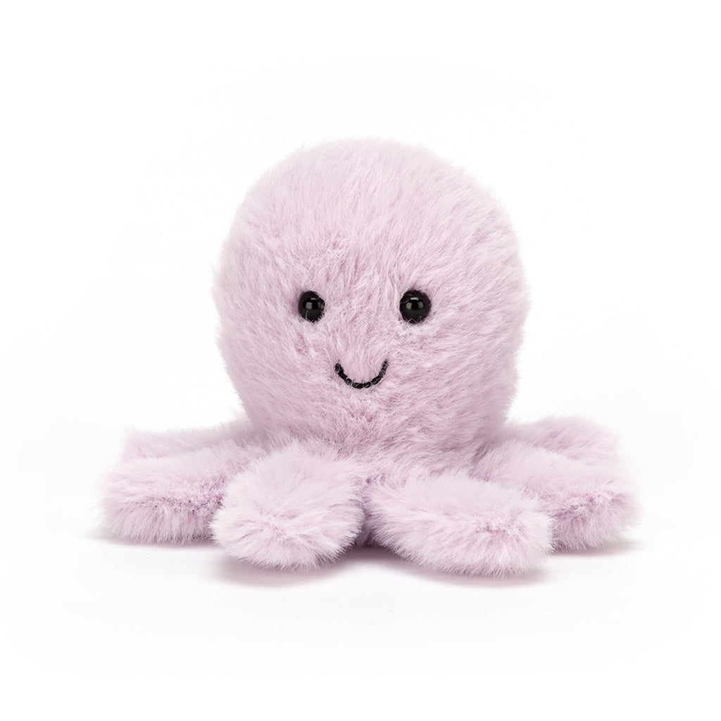 Jellycat Fluffy Stuffed Animal, Octopus - 8 cm
