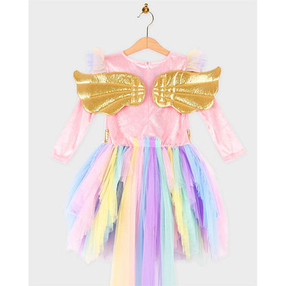 Den Goda Fen Unicorn Dress and Tiara, available in sizes 2–4 years, 4–6 years, and 6–8 years