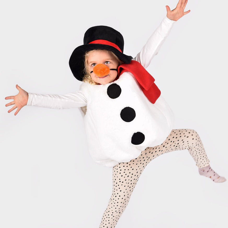 The Good Fairy, Snowman Costume with Accessories - Size 2-4 Years
