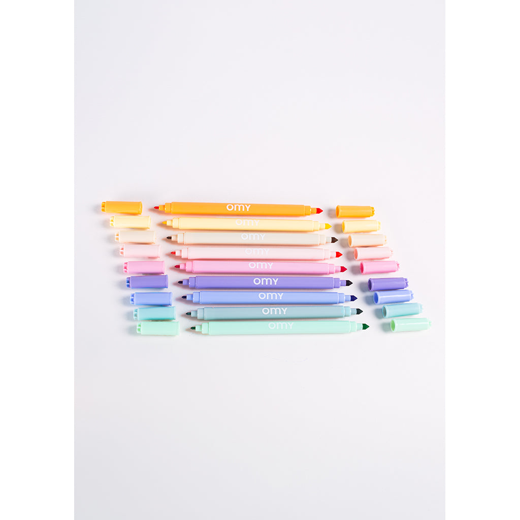 Omy Felt Tip Pens, 9 pcs – Pastel