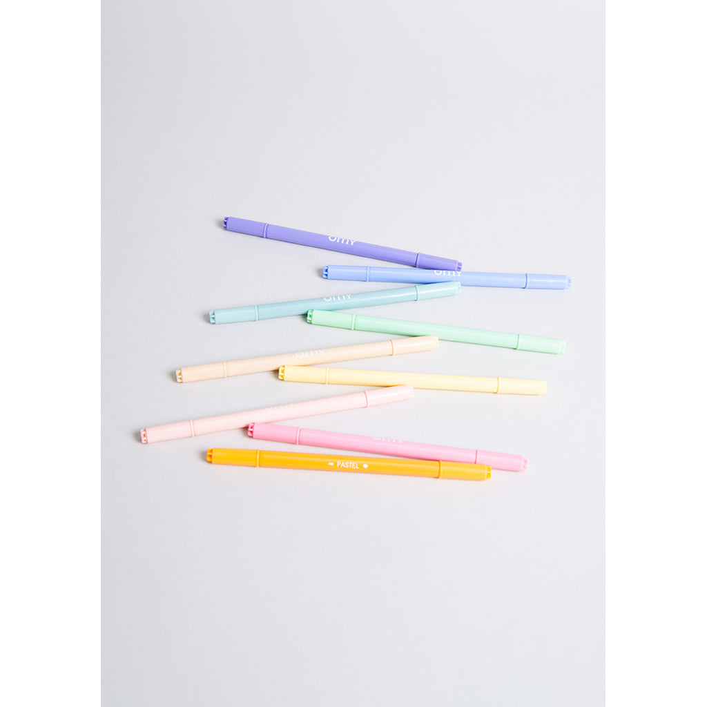 Omy Felt Tip Pens, 9 pcs – Pastel