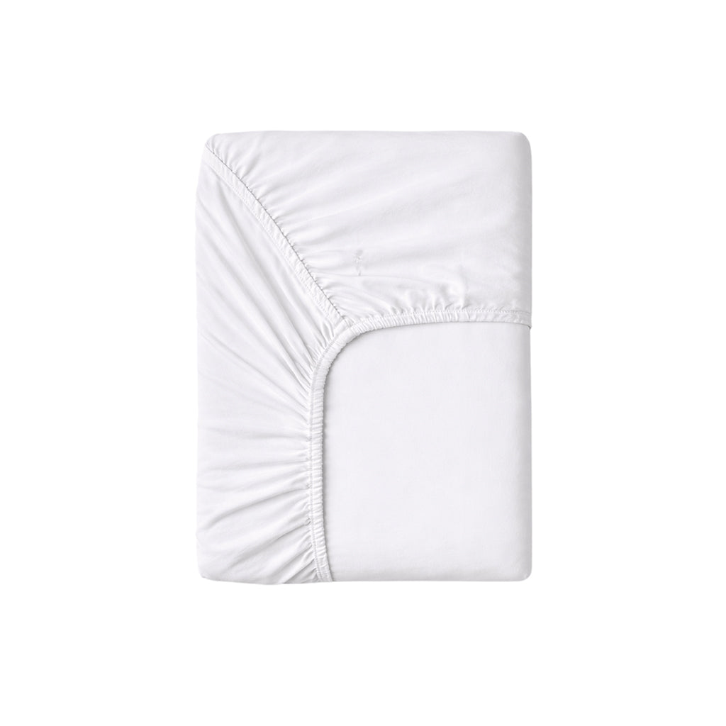 Studio Feder Fitted Sheet, Organic 180 x 200 cm - White