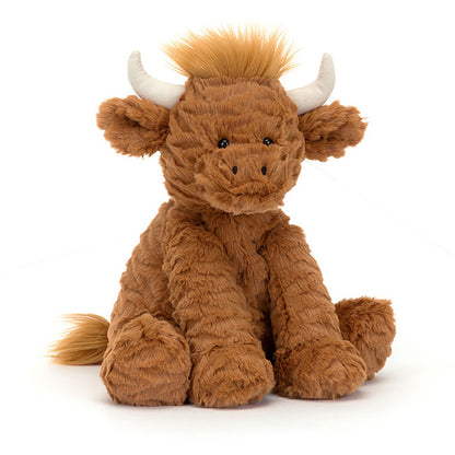 Jellycat bamse, Fuddlewuddle højlands ko - 23 cm