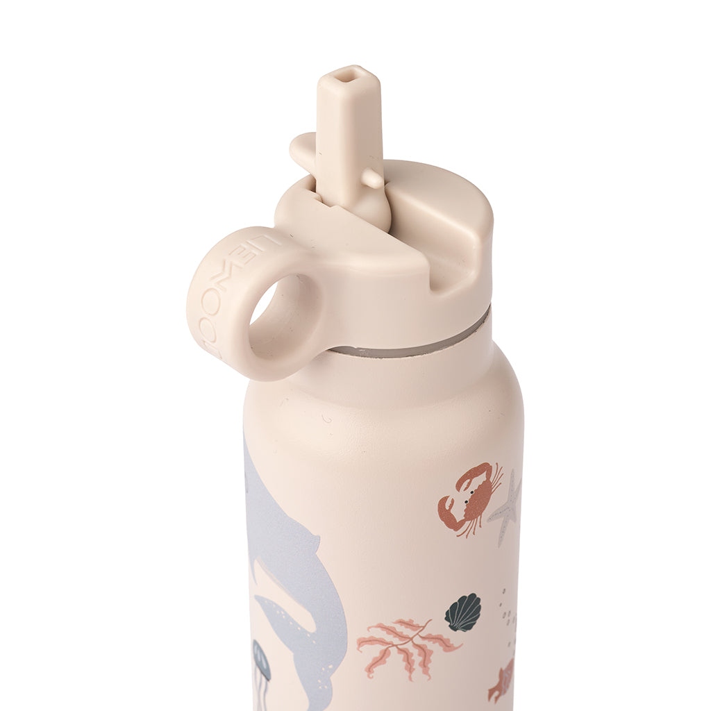 Liewood Falk Water Bottle, Thermal Flask 350 ml – Sea Creature/Sandy