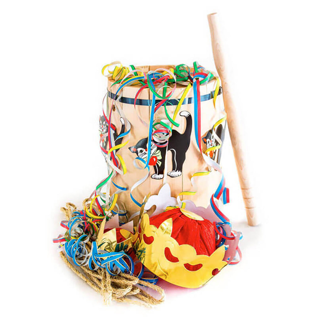 Small Wooden Fastelavn Barrel Set, 35 cm – For ages 4-7