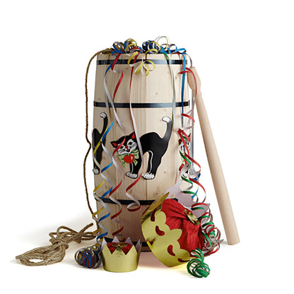 Wooden Carnival Barrel Set, Large 54 cm - For Ages 9-15