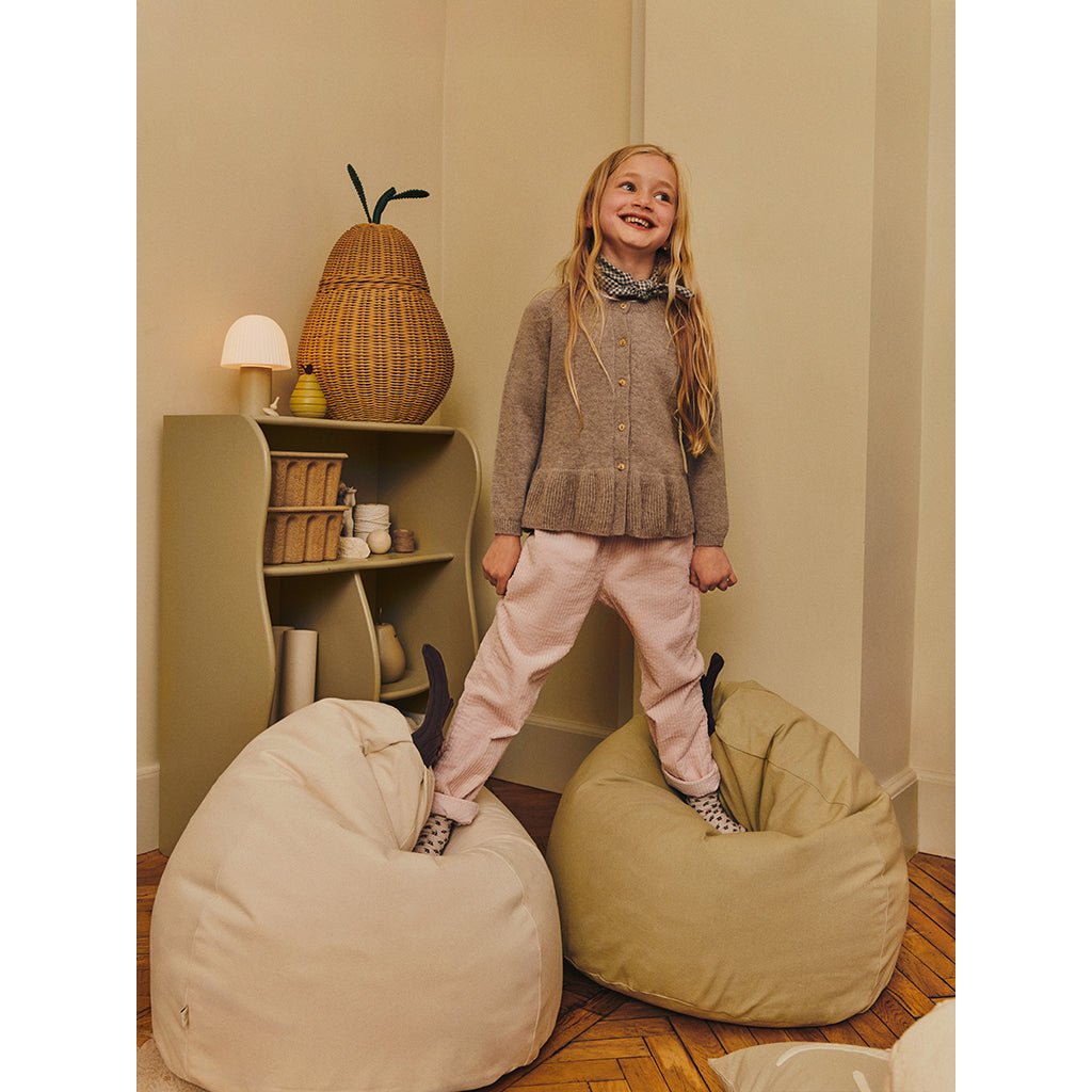 ferm Living Beanbag Chair, Pear - Natural