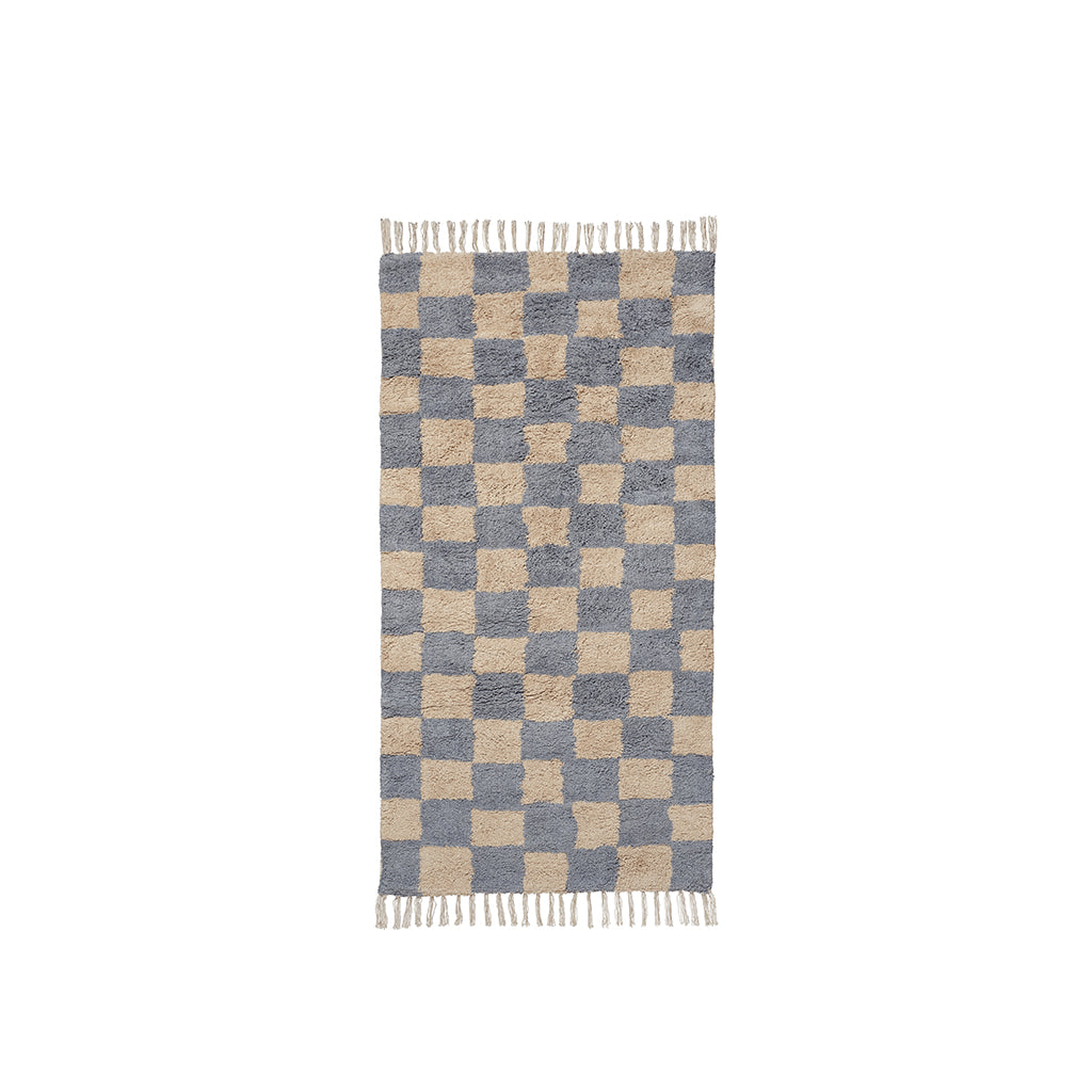 ferm Living Rug, Mara Washable Rug in Elm Green/Warm Sand - 80 x 150 cm