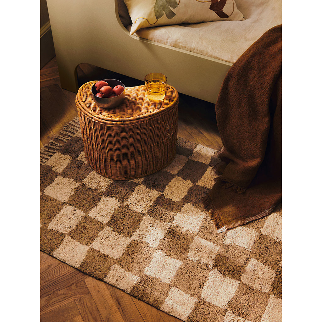 ferm Living Area Rug, Mara Washable Rug, Tan/Warm Sand - 80 x 150 cm