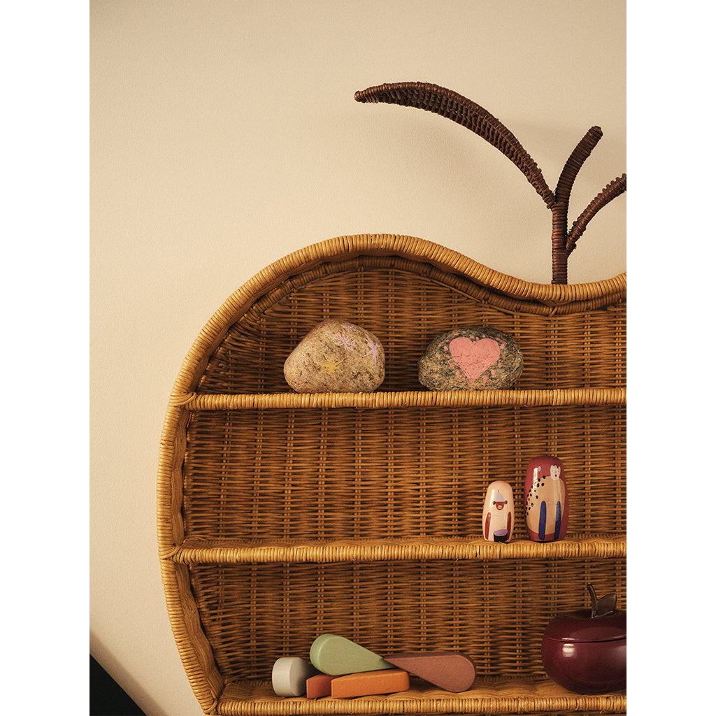 ferm Living Apple flettet hylde, 70 x 68 cm - Natural