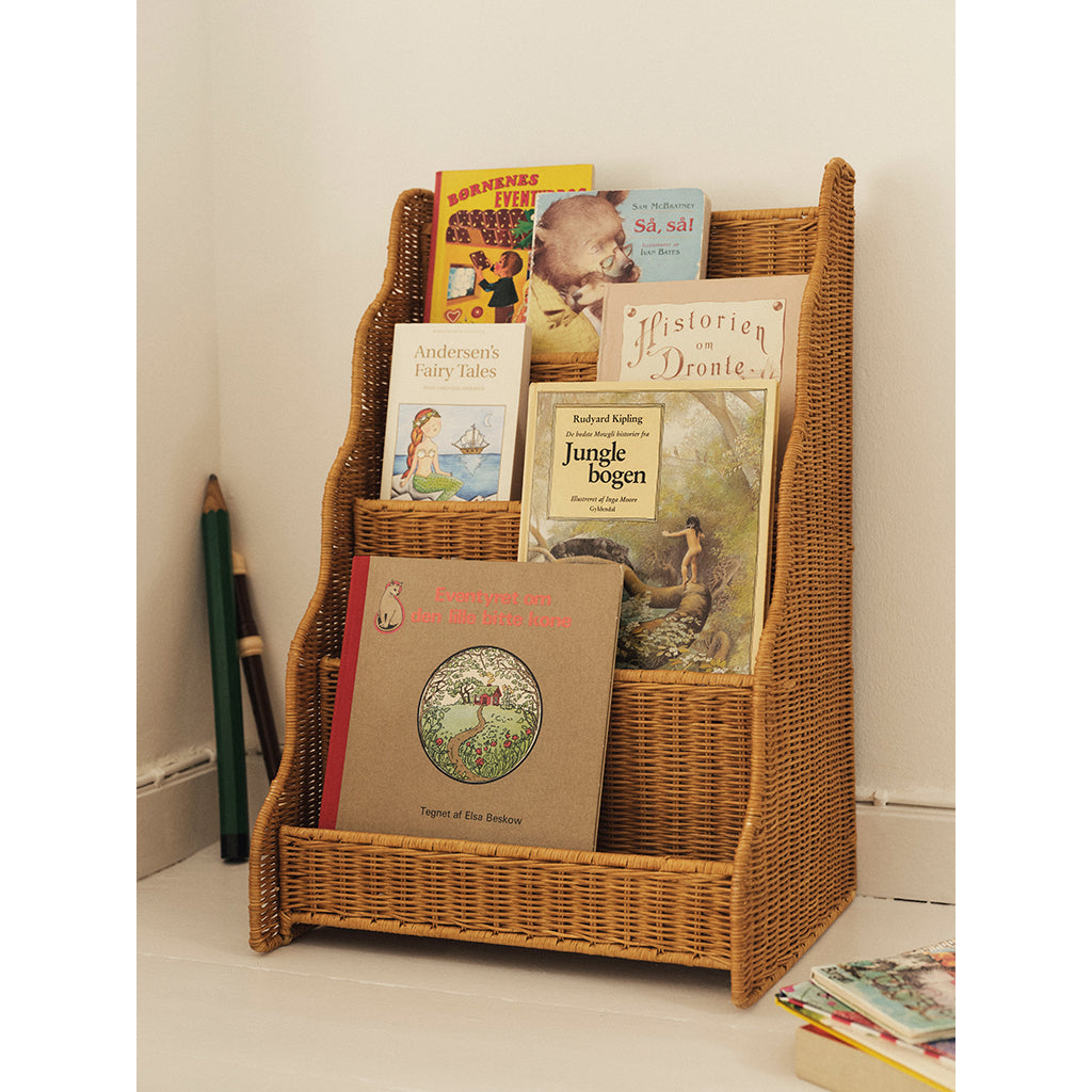 ferm Living Rivan flettet bogreol, 42 x 65 cm - Natural