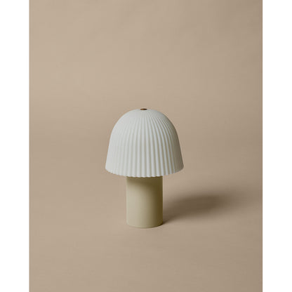 ferm Living, Frill Portable Lamp – Cashmere White