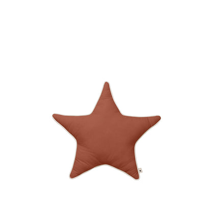 ferm Living stjernepude, Brown clay - Ø: 48 cm