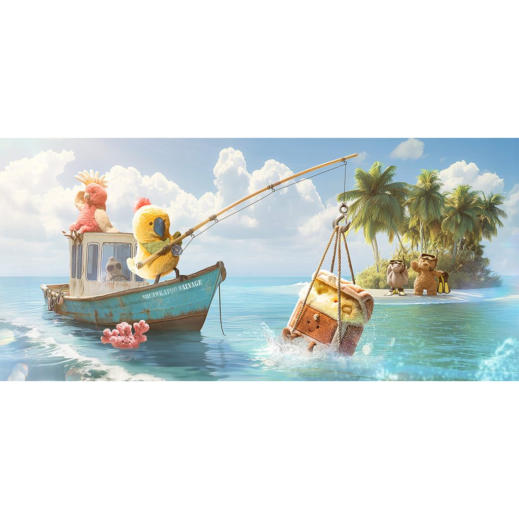 Jellycat Plush, Amuseables Treasure Chest, - 19 cm