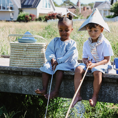 Bonton Woven Basket with Lid and Handle