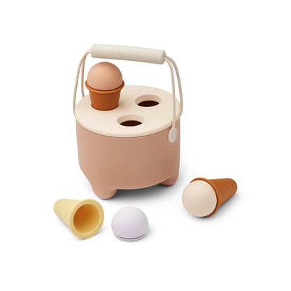 Liewood Fleur Silicone Play Food, Ice Cream – Tuscany Rose Multi Mix