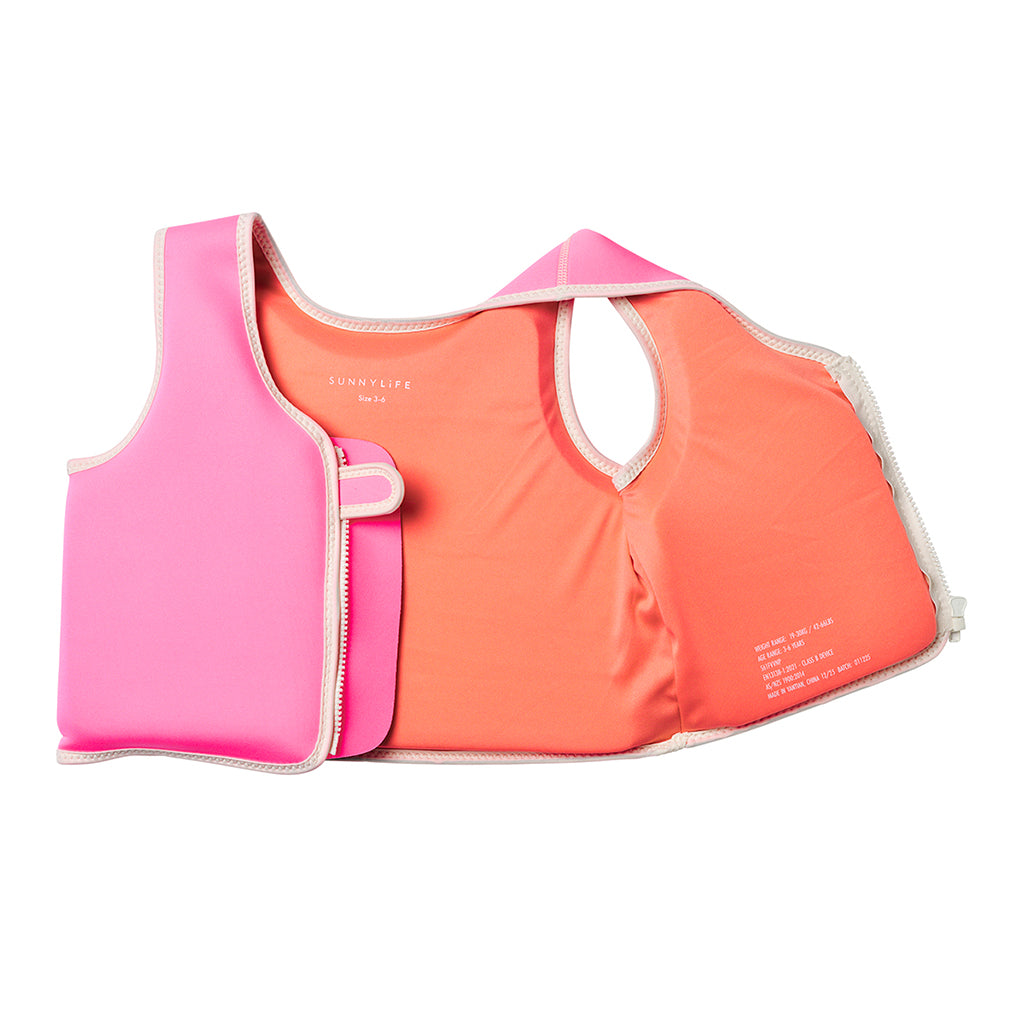 Sunnylife Swim Vest, Poppy the Peach - Ages 1-6 Years