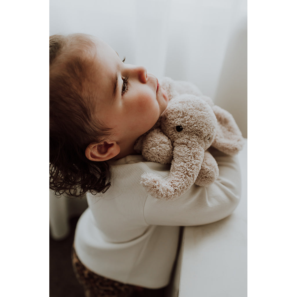 Flow Amsterdam Heartbeat Sound Plush, George the Elephant - Blush