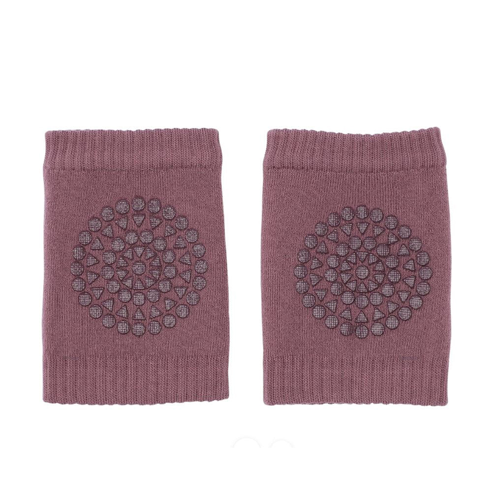 GoBabyGo Knee Pads with Rubber Dots, Misty Plum