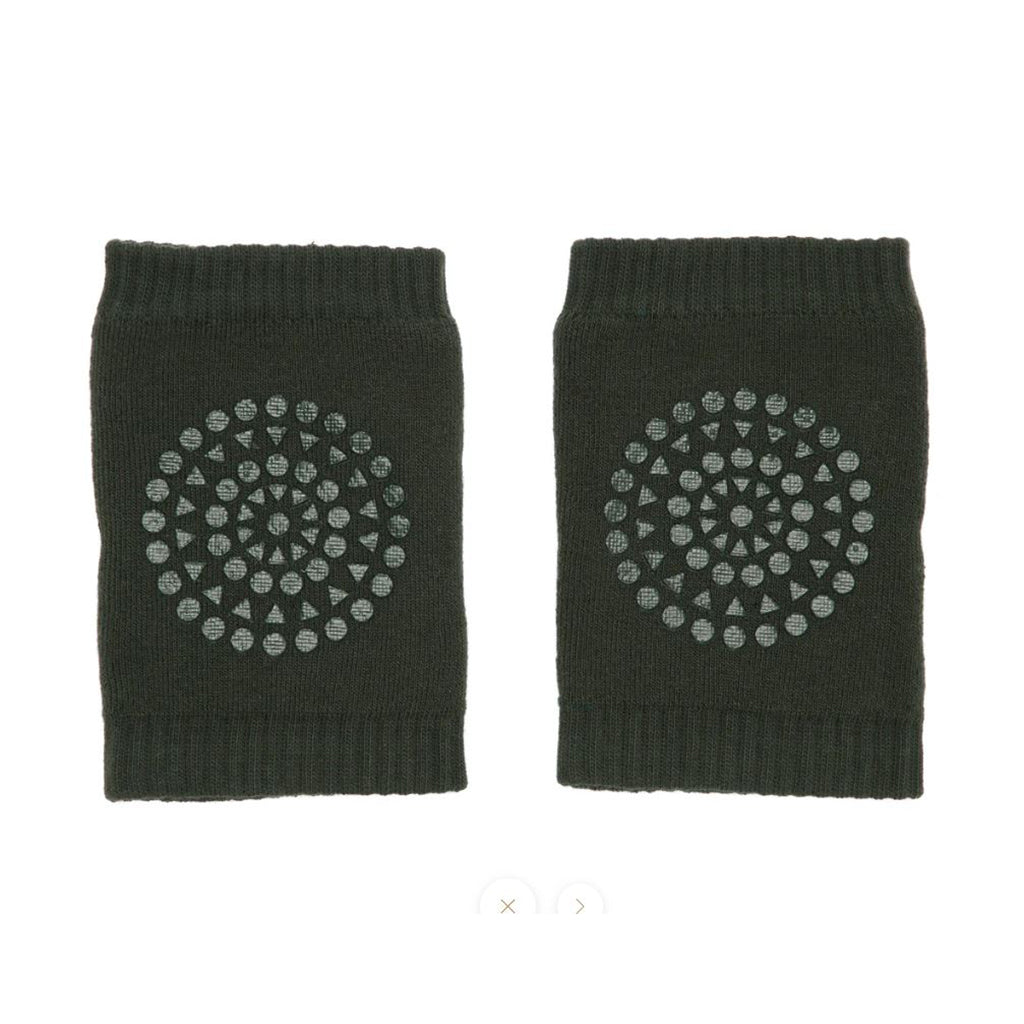 GoBabyGo Knee Pads with Non-Slip Grips, Forest Green
