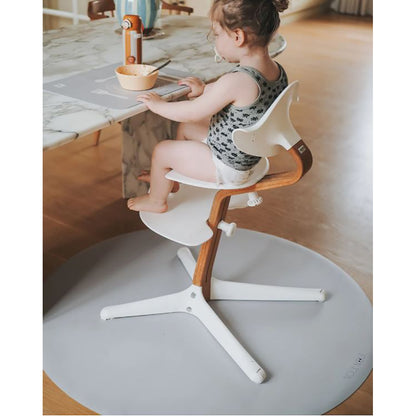 Noui Noui Floor Mat, Chair Protector, Round - Grey Powder