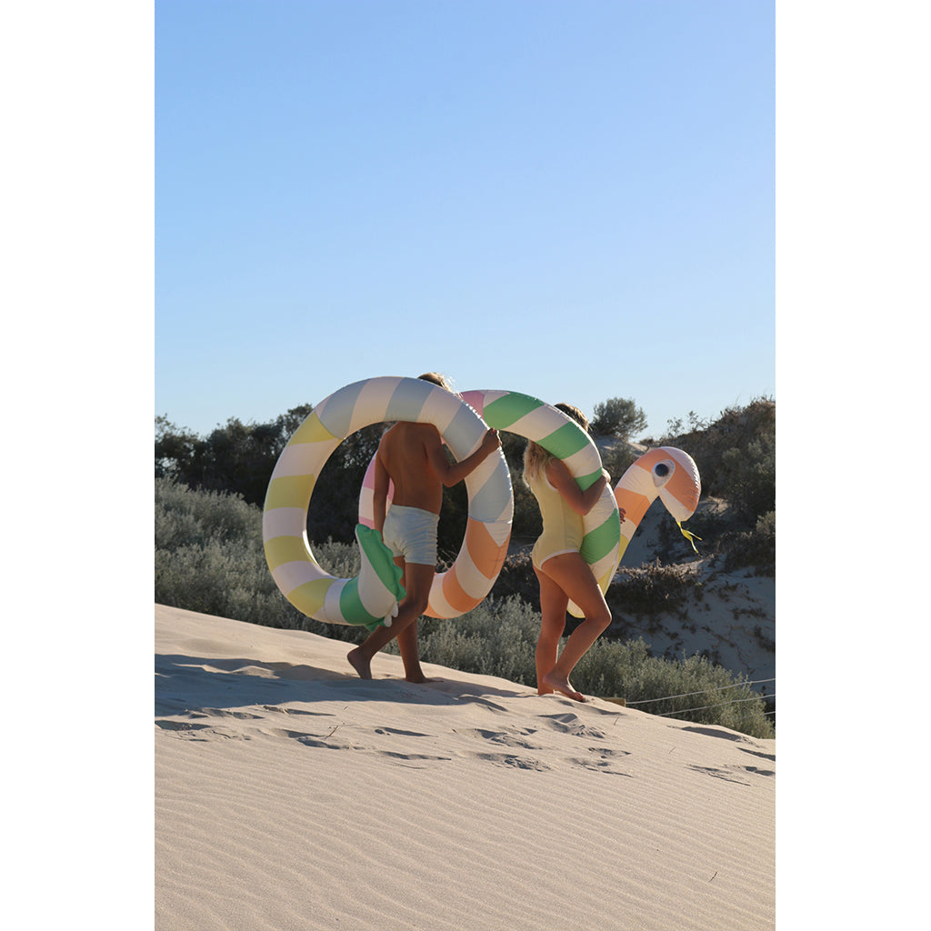 Sunnylife Pool Float, Giant Snake, Sorbet – For ages 6 and up