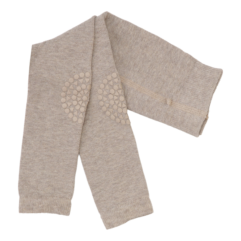 GoBabyGo Crawling Leggings with Rubber Pads, Sand