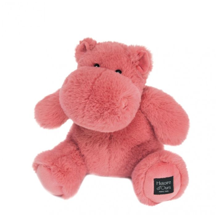 Doudou et Compagnie Hippopotamus Plush Toy, Terracotta - 25 cm