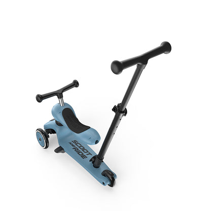 Scoot and Ride, Highway Kick 1, Push &amp; Go Scooter with Push Bar - Steel
