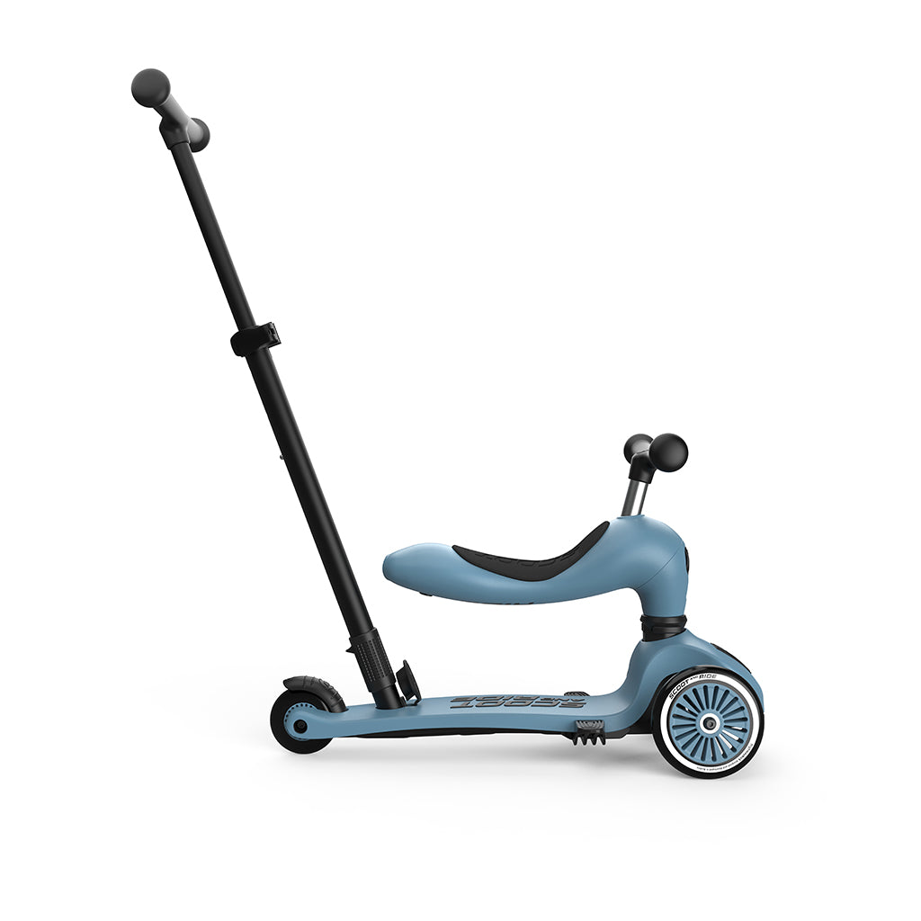 Scoot and Ride, Highway Kick 1, Push &amp; Go Scooter with Push Bar - Steel