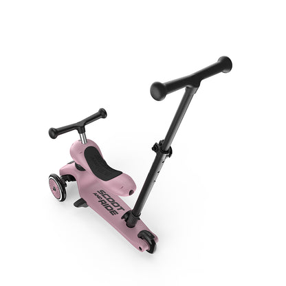 Scoot and Ride, Highway Kick 1, Push &amp; Go Scooter with Push Bar - Wildberry