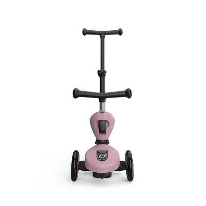 Scoot and Ride, Highway Kick 1, Push &amp; Go Scooter with Push Bar - Wildberry