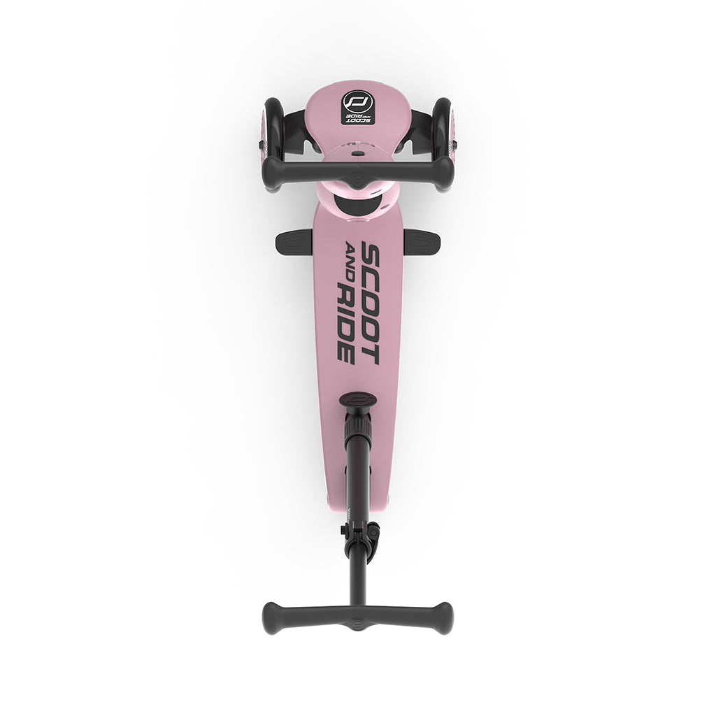 Scoot and Ride, Highway Kick 1, Push &amp; Go Scooter with Push Bar - Wildberry