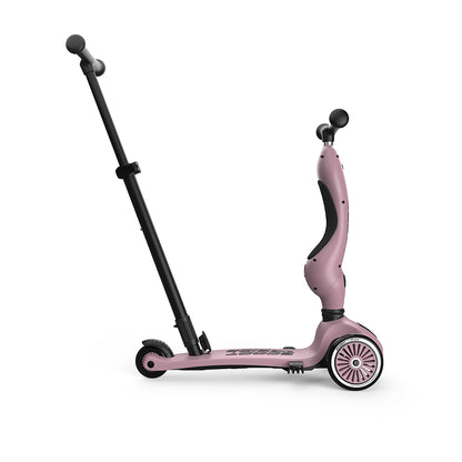 Scoot and Ride, Highway Kick 1, Push &amp; Go Scooter with Push Bar - Wildberry