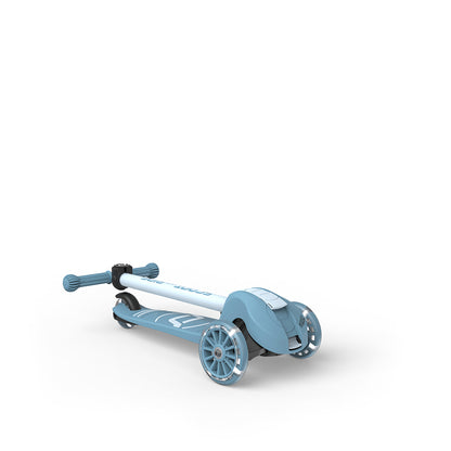 Scoot and Ride Highway Kick 3S Scooter - LED Steel