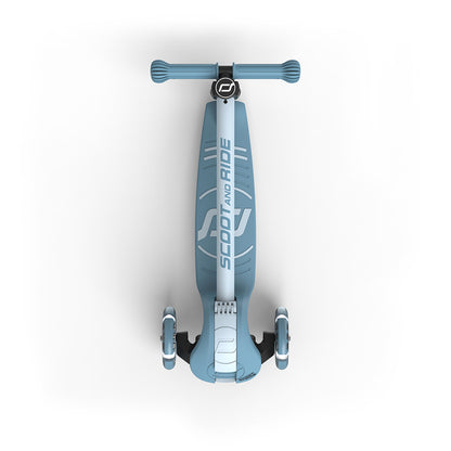 Scoot and Ride Highway Kick 3S Scooter - LED Steel