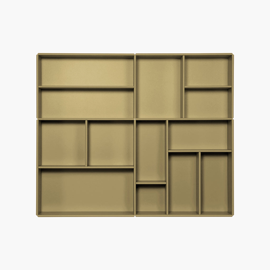 By Aulum Helena Wall-Mounted Shelf, 117x97 cm - Olive