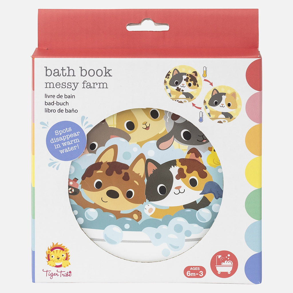 Tiger Tribe Bath Toy, Bath Book - Messy Farm
