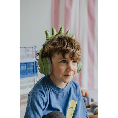 Kidyears - Bluetooth Headphones with Magnetic Animal Ears - Dino