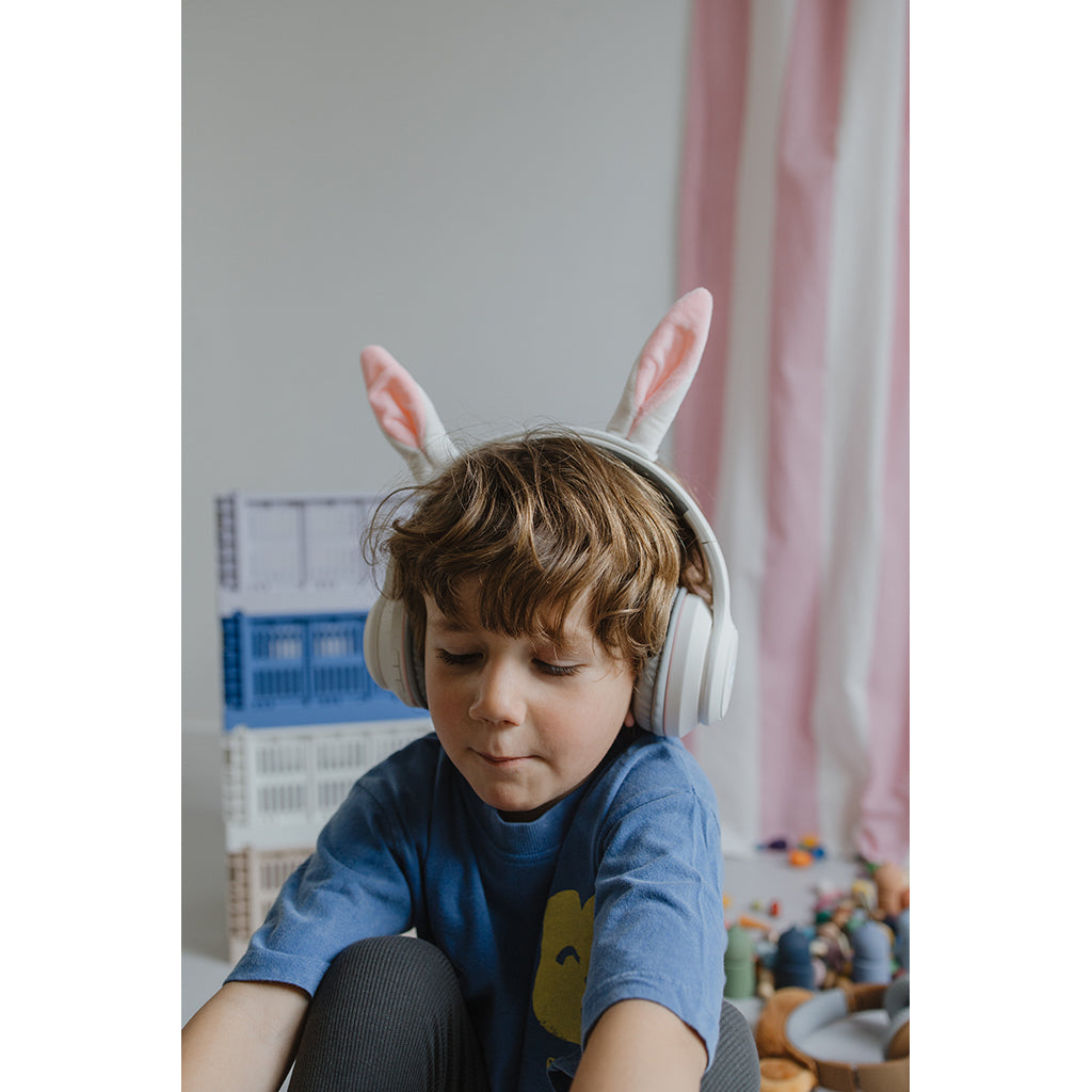 Kidyears Bluetooth Headphones with Magnetic Animal Ears - Rabbit