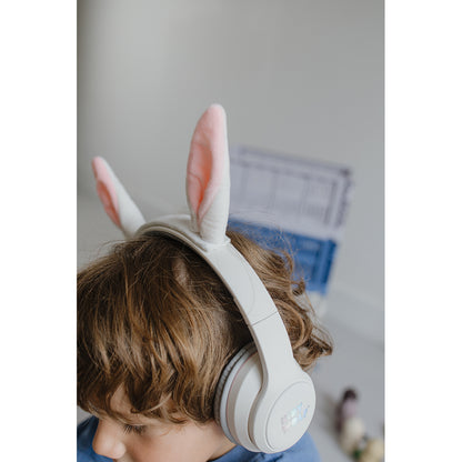 Kidyears Bluetooth Headphones with Magnetic Animal Ears - Rabbit