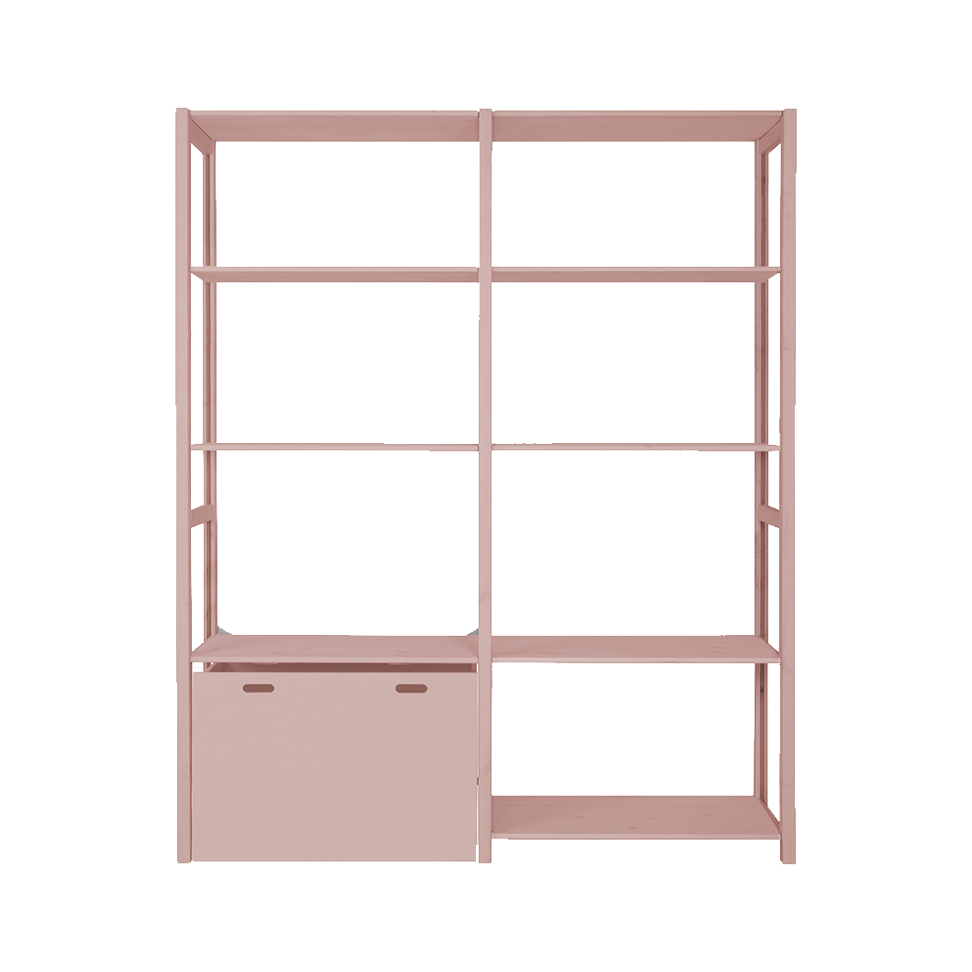 By Aulum Eshøj Shelf with Storage, H: 179 / H: 198 x W: 163 cm - Blush