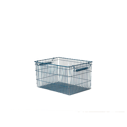 ferm Living Wire Basket, Cala Stackable Baskets, Set of 2 pcs. - Dark Blue