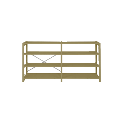 By Aulum Lyngs reol, H: 80 x B: 163 cm -  Olive