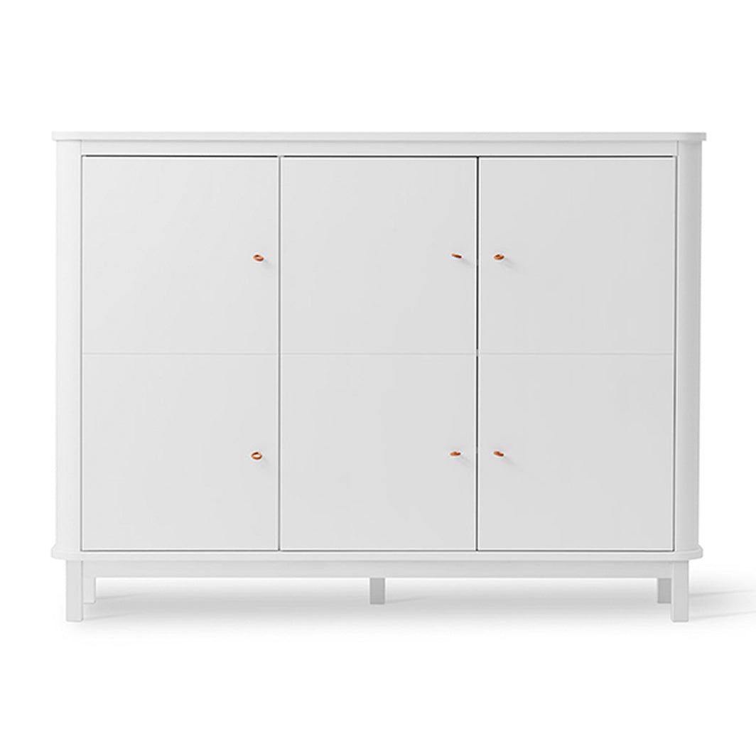Oliver Furniture Wood Multi-Cabinet with 3 Doors, White