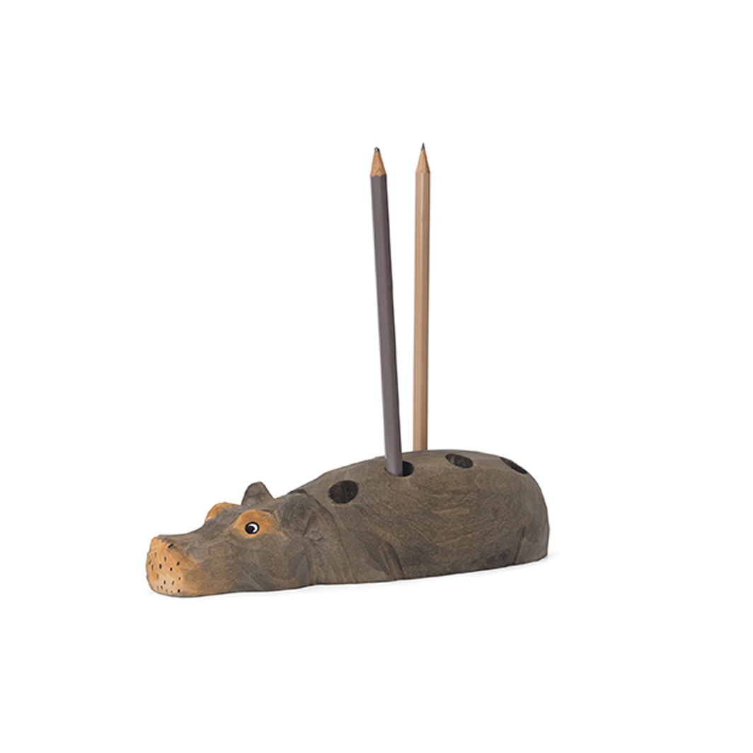ferm Living, Pencil Holder, Hippo Pencil Holder – Handmade