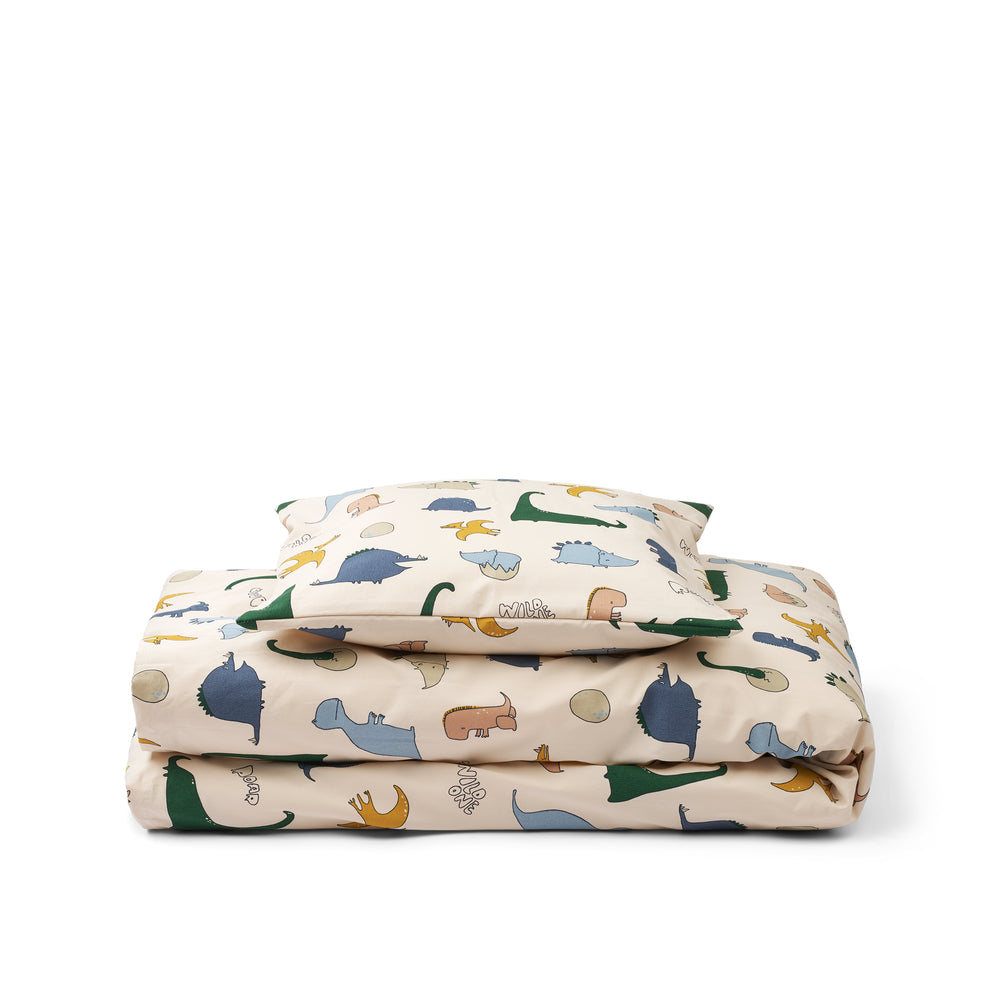 Liewood Ingeborg Junior Printed Bedding - Dino Roar / Sandy